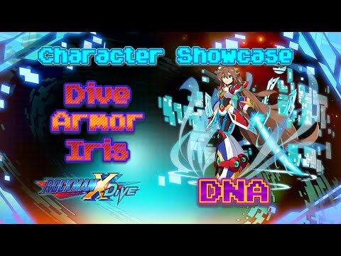 Mega Man X Dive : Dive Armor Iris (DNA) Character Showcase