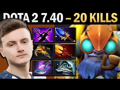 Tinker Pro Mid with 20 Kills and Sange & Kaya - Dota 2 Gameplay