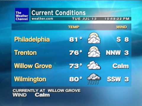 Weatherstar XL - Phila Heavy Rain - 7/13/2010