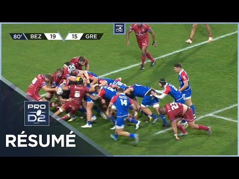 PRO D2 - Résumé AS Béziers Hérault-FC Grenoble Rugby: 19-20 - J22 - 2022-2023