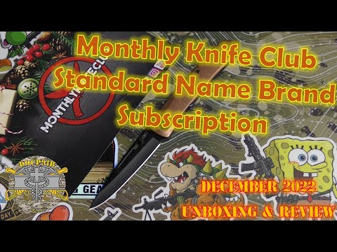 Monthly Knife Club Starter Name Brand December 2022 - Gerber Affinity Unboxing & Review