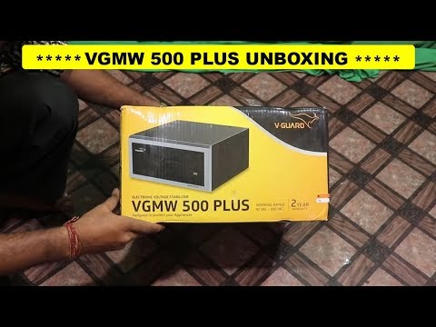 V-Guard VGMW 500 Plus Unboxing/ 5.Kva Automatic Stabilizer - 90v to 300V
