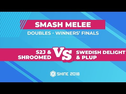 S2J/Shroomed vs Swedish Delight/Plup - Smash Melee Doubles: Winners' Finals - Shine 2018