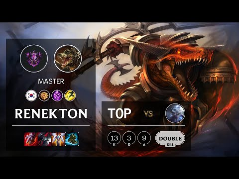 Renekton Top vs Volibear - KR Master Patch 10.21