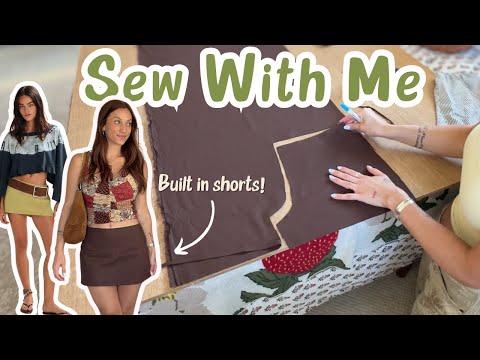 Einen Skort von Grund auf selbst nähen (DIY-Schnittmuster aus eigenen Kleidungsstücken!)