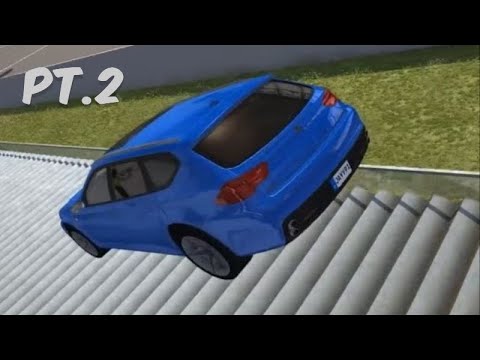 Car Jump Arena - Part 2 (Staircase Crashes) | BeamNG.drive