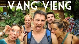VANG VIENG, LAOS // Blue Lagoon, Caves Exploration, and Beautiful Landscapes