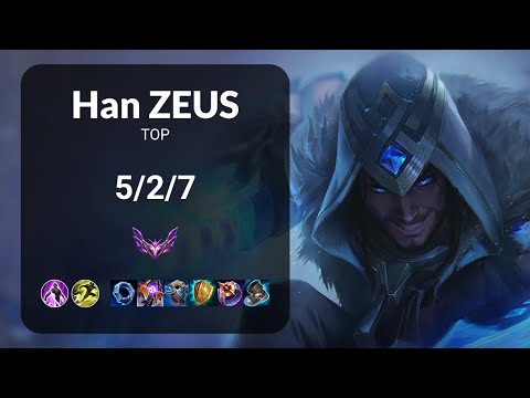 Han Zeus Sylas vs Shen TOP - KR MASTER Patch 15.1