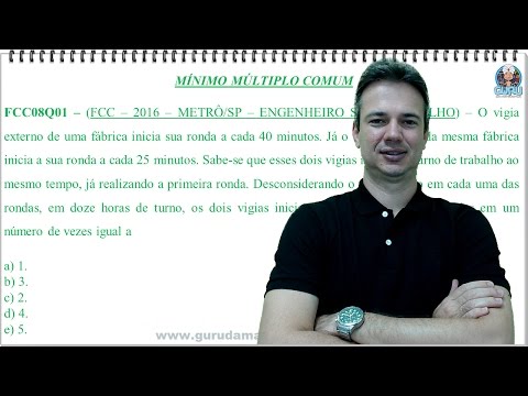 FCC08Q01 - FCC - 2016 - METRO/SP - RACIOCÍNIO LÓGICO