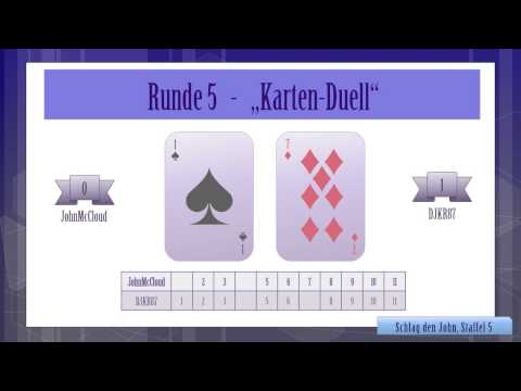 Schlag den John Staffel 5, Runde 5: Karten-Duell [German/Deutsch Gameshow]