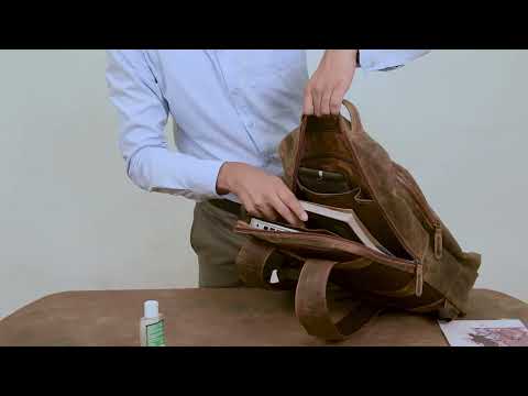 Picco massimo 15.6 inch premium leather work and casual lapt...