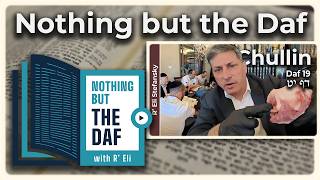 CHAZARAH - Chullin Daf 19 | "Nothing but the Daf" with R' Eli Stefansky