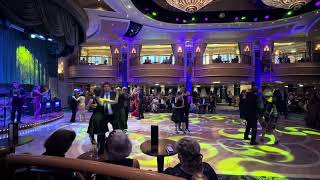 Cunard Queen Elizabeth, August 2025. Masquerade Gala, QR Musicians, Faith, a Swing or Quickstep