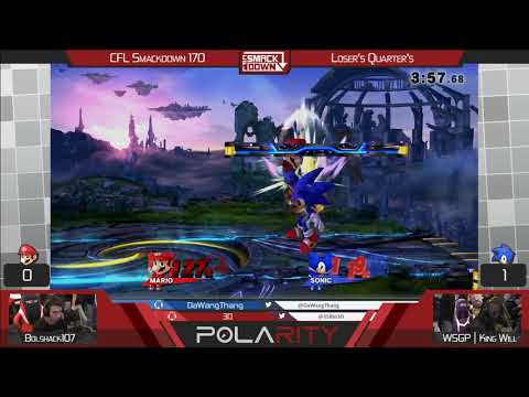 CFL Smackdown 170 WiiU - Bolshak107 (Mario) vs WSGP | King Will (Sonic) - Losers Quarters