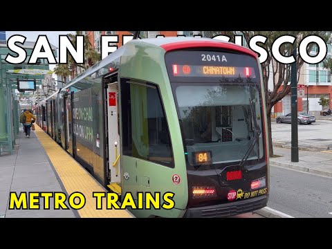 BART & Muni Metro Trains in San Francisco