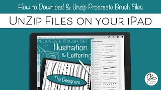 Unzip Procreate Brush Files on the iPad