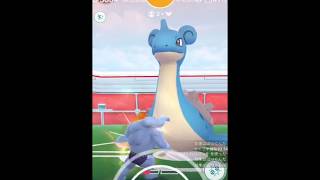 【ポケモンGO】ふぶきラプラス2人討伐カイリキー艦隊！2倍速&画面バグ有り【毎朝5分のポケモンGO実況】