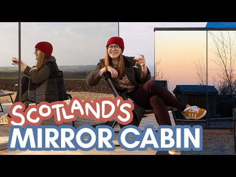 Staying at the Arbikie Distillery ÖÖD mirror cabins | tiny house in Angus, Scotland