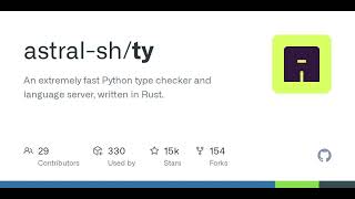 GitHub - astral-sh/ty: An extremely fast Python type checker and langu