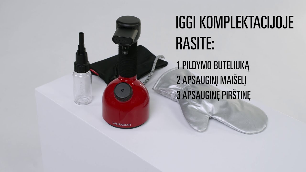LAURASTAR IGGI rankinis garintuvas, raudona