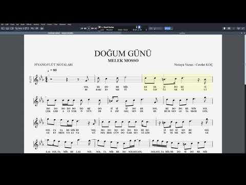 DOĞUM GÜNÜ   - MELEK MOSSO NOTA