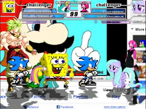 MUGEN Team Septzio Papadopoulos vs Team Fluttershy Knight