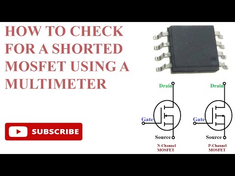 How to check a shorted mosfet using a multimeter