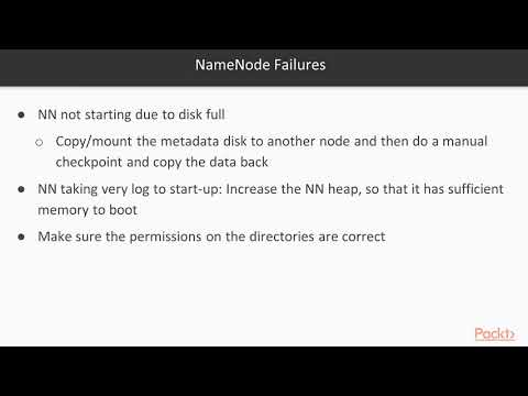 Hadoop Administration and Cluster Management Hadoop Troubleshooting – Part 1|packtpub com