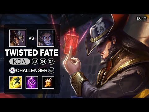 Twisted Fate vs Sylas Mid - KR Challenger - Patch 13.12 Season 13