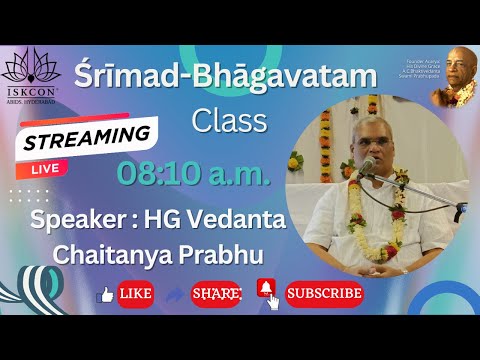 SB Class | SB 4.24.69 | HG Vedanta Chaitanya Pr  | 02-08-2023 | ISKCON Hyderabad