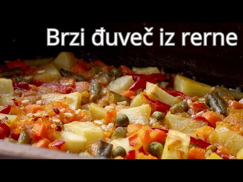 How to make Balkan ratatouille with frozen vegetables | Baked in an oven in an clay pot