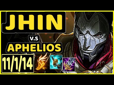 PRODIGY (JHIN) vs APHELIOS - QUADRAKILL 11/1/14 KDA BOTTOM ADC GAMEPLAY - BR Ranked MASTER