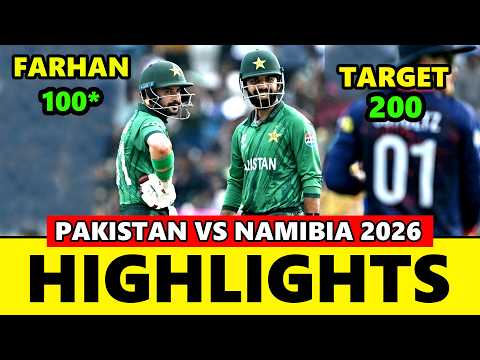 Pakistan Vs Namibia ICC T20 World Cup Match Highlights 2026 | Pak Vs Nam Highlights