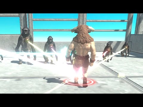 Upgraded Poojectile Gorilla ARMY vs EVERY UNIT   Animal Revolt Battle Simulator