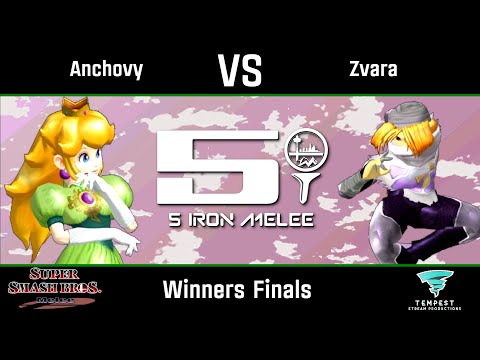 Anchovy (Peach) vs Zvara (Sheik) - Melee Winners Finals - Five Iron Melee 18