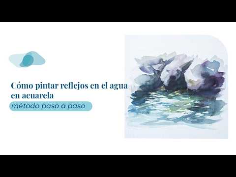 How to paint reflections in water with watercolors (simple step-by-step method)