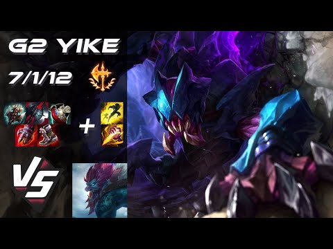 G2 Esports Yike JUNGLE Rek'Sai vs Trundle - EU Challenger Patch 14.23