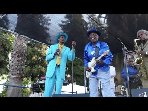 Fillmore Slim sings at East Palo Alto Blues Festival 2016