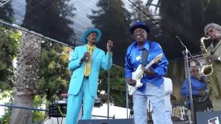 Fillmore Slim sings at East Palo Alto Blues Festival 2016