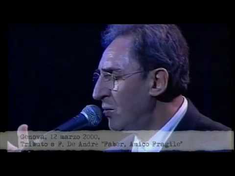 Battiato canta De Andrè e si commuove - Genova 12/03/2000