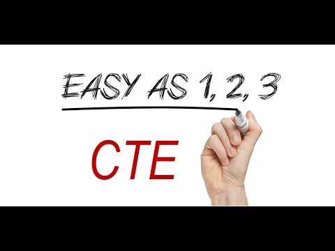 CTE  Easy as 1-2-3