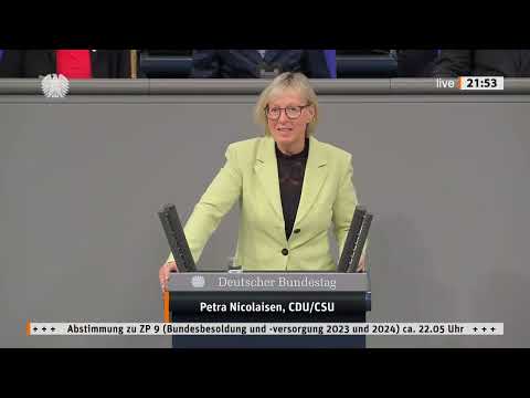 Bundestag beschließt Anhebung der Bundesbesoldung
