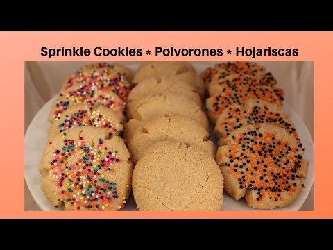Mexican Style Sprinkle Cookies Recipe Polvorones Hojariscas Galletas