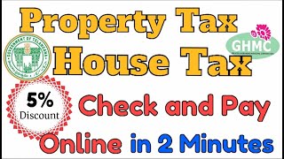 Property tax Pay Online Telangana | House Tax check and pay Online in 2 minutes