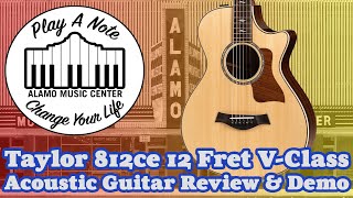 Video thumbnail for Taylor 812ce 12 Fret V-Class Acoustic Guitar Review and Demo - New for 2019 by Alamo Music Center