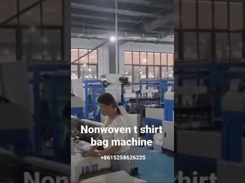 20sets High Speed Nonwoven T shirt Bag Machine running in customer’s factory!