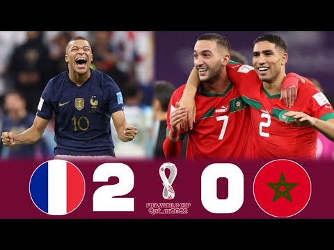 مباراة تاريخية ● المغرب وفرنسا 2-0 نصف نهائي كأس العالم 2022 وجنون [جواد بدة] 4K