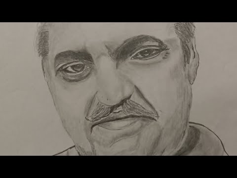 # Amrish Puri sketch #Amrish Puri best sketch Short #