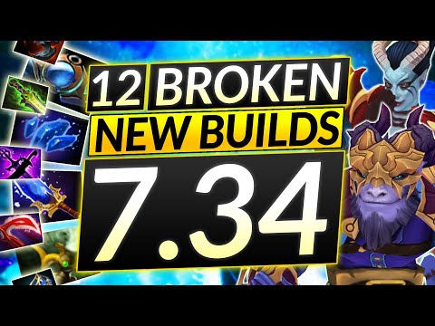 12 NEW BUILDS in Patch 7.34 - Best Item and HERO COMBOS - Dota 2 Guide