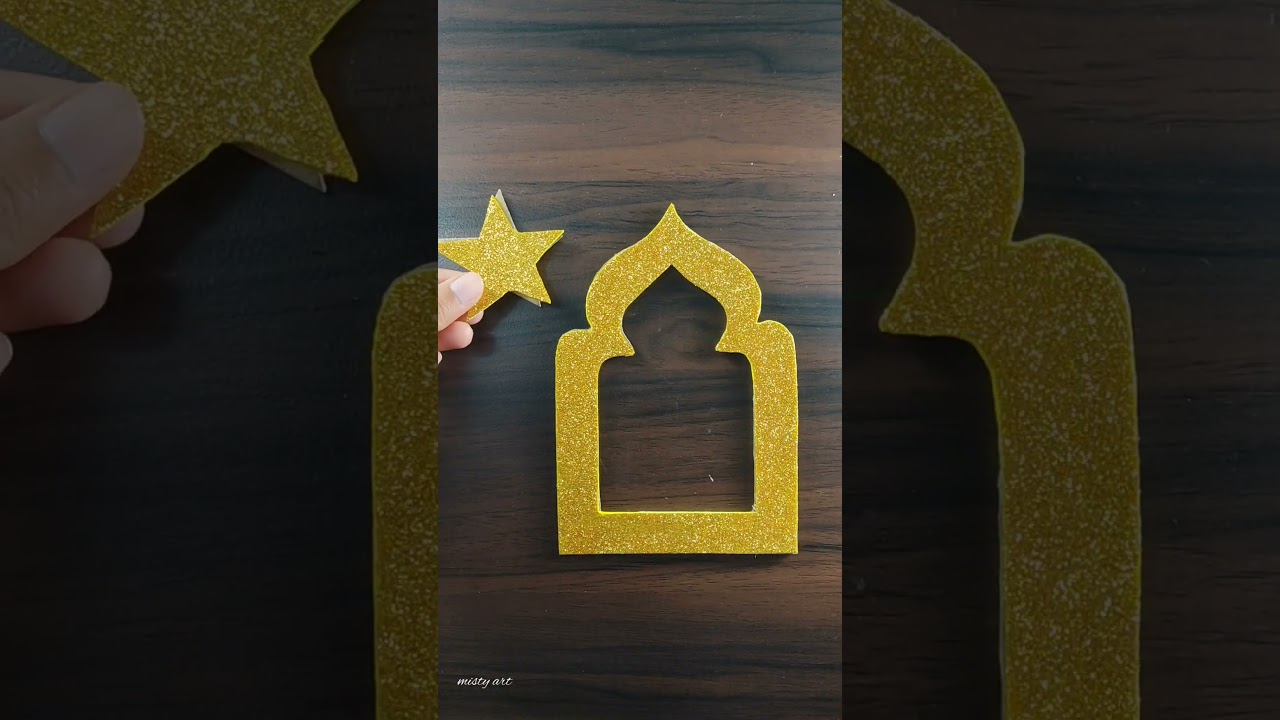 Diy Ramadan mubarak craft#ramadan mubarak 2023 #shorts